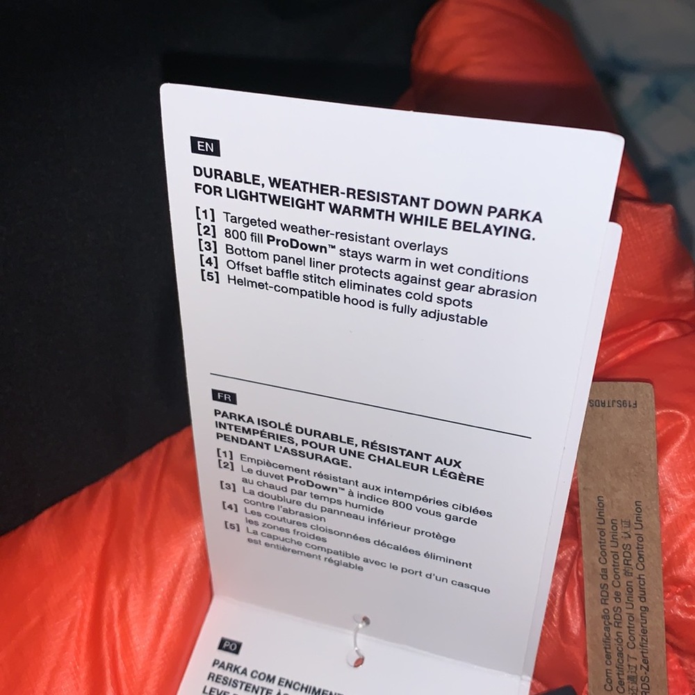 The North Face Mens Summit L6 Down Belay Parka XL - Picture 14 of 14